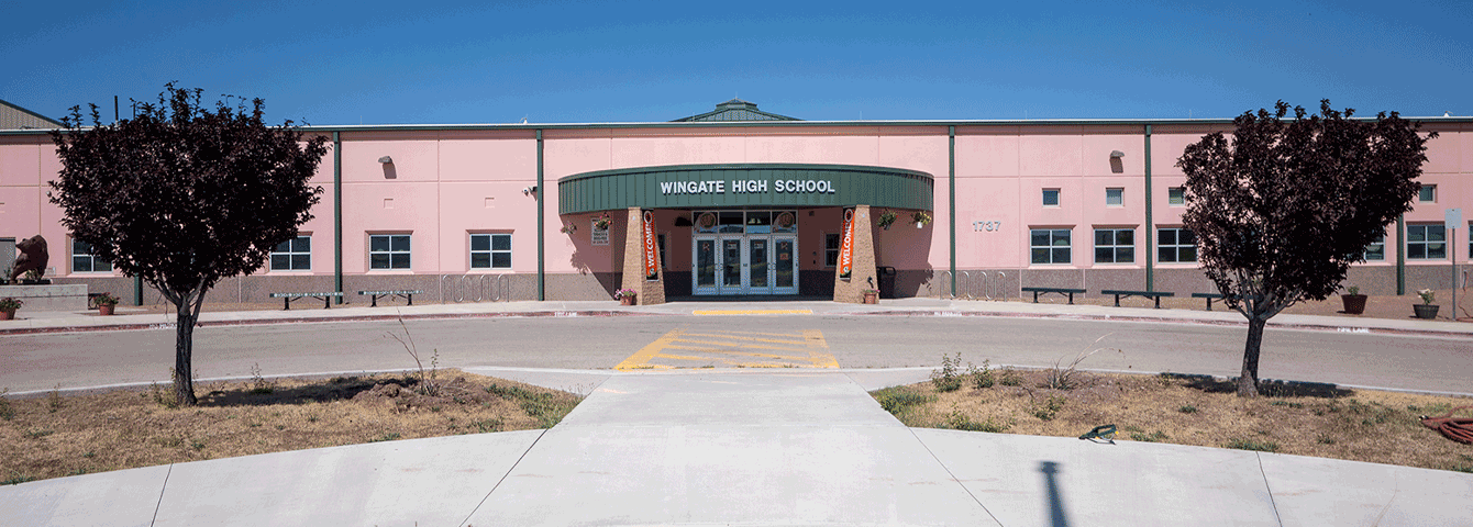 Wingate High School exterior view