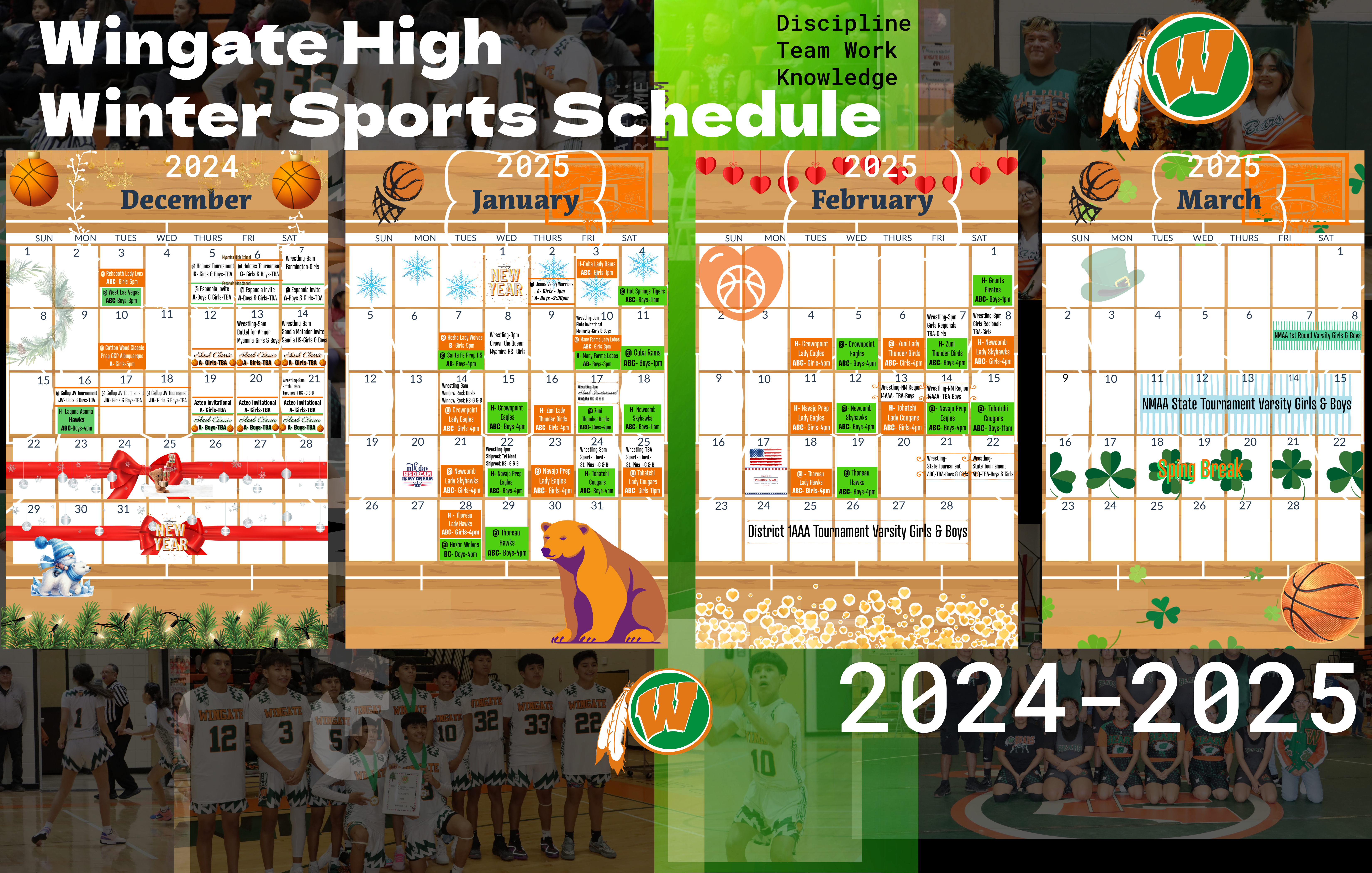 Winter Sports Calendar